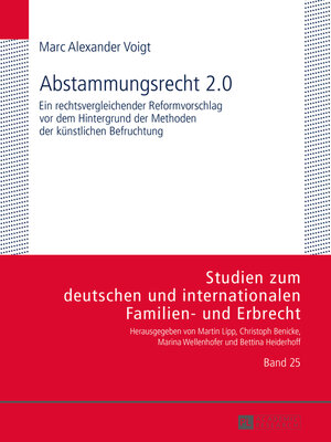 cover image of Abstammungsrecht 2.0